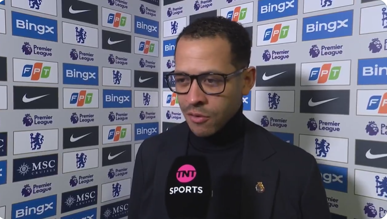 Liam Rosenior reaction after Chelsea draw