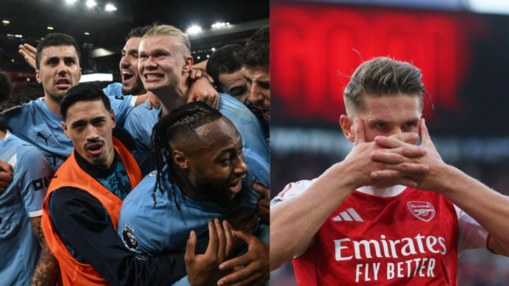 premier league Arsenal vs Man City Title Race